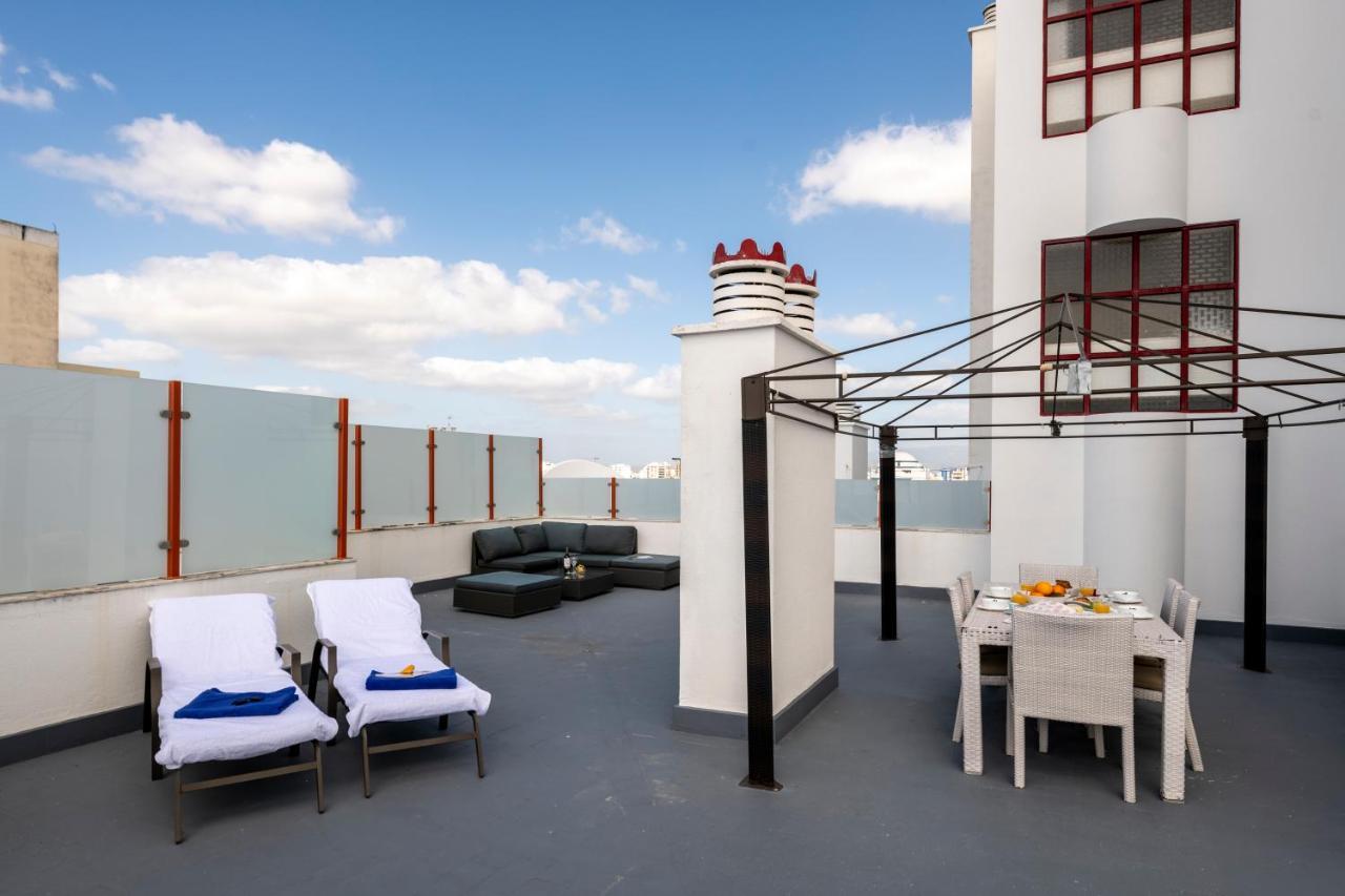 Appartement Luxueux 4 Pieces, Terrasse 120M2 Vue Mer Praia Da Rocha Portimão Exteriör bild